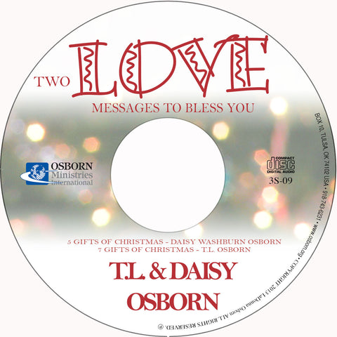 Two Love Messages to Bless You - CD