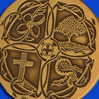The Gospel Icon Pendant/Bronze with Chain